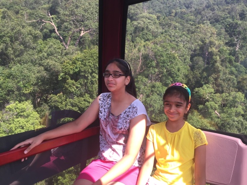Trek to waterfall in Cable car